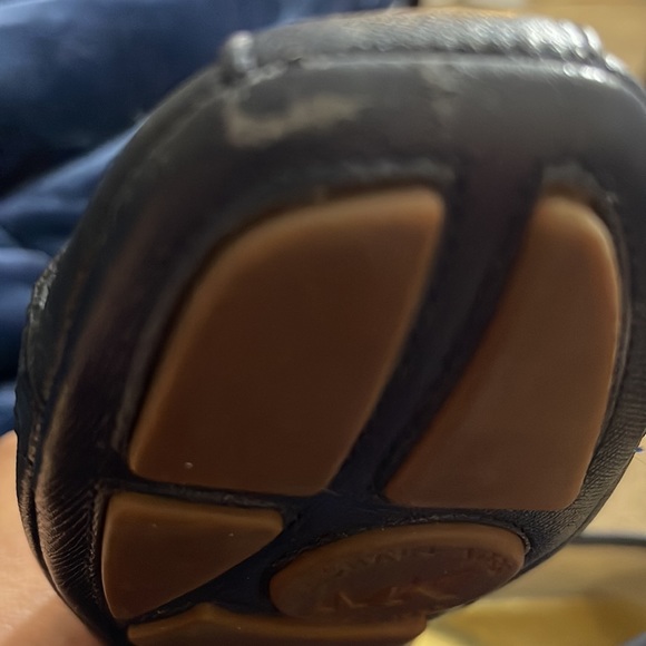 Michael Kors, black ballet, flat gold toe emblem, size 6.5 women’s PUC - Picture 8 of 9